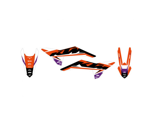 Набір цвяхів Blackbird Dream 5 для KTM SX/SX-F 2025 чорний/помаранчевий