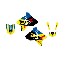 Набір наклейок Blackbird Dream 5 Suzuki DRZ 400 2000-2023 жовтий синій