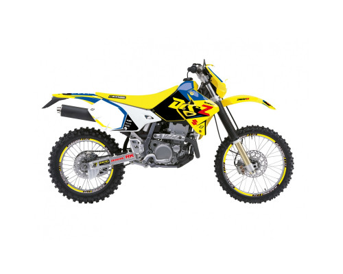 Набір наклейок Blackbird Dream 5 Suzuki DRZ 400 2000-2023 жовтий синій
