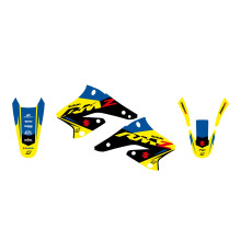 Набір фарби Blackbird Suzuki RMZ 250 2004-2006 Dream 5 кольорів жовтий чорний
