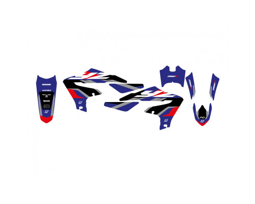 Набір наклейок Blackbird Dream 5 Yamaha YZ 250F '19-'23, YZ 450F '18-'22 синій