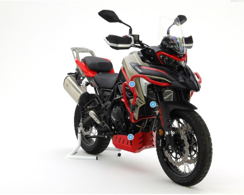Crosspro 2025 радіатор задній Benelli TRK 702 / 702 X 2023-2024 чорний сумісні з оригінальною пластиною