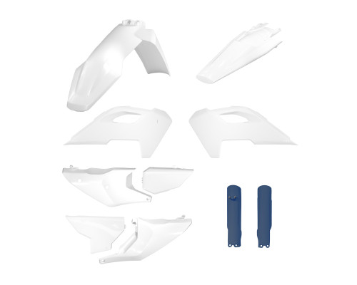 Polisport Full Kit Повний комплект пластикових деталей Husqvarna TE/FE TPI 2024-2025 з ланками OEM накладками білий синій 2025