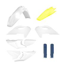 Polisport Full Kit Пластиковий комплект Husqvarna TE/FE TPI 2024-2025 з амортизаторами білий жовтий синій OEM 2024