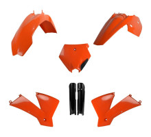 Повний комплект пластикових деталей Polisport KTM SX та амортизаторів 2003-2004, колір Orangeberry