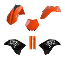 Набір пластикових деталей Polisport для KTM SX/SX-F/XC-F 2007-2010, табличка з написом "захист амортизатора помаранчевий"