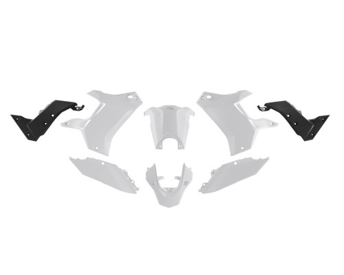 Racetech T7 Revolution комплект пластикових деталей без переднього бампера Yamaha 700 2019-2024 білий/чорний