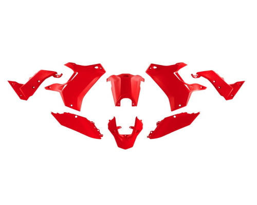 Пластиковий комплекс Racetech T7 Revolution (без передньої пластини) Yamaha 700 2019-2024 червоний