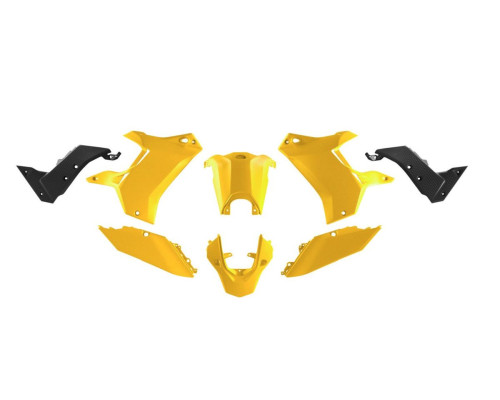 Racetech T7 Revolution Plastic detail set (без червоної кришки) Yamaha 700 2019-2024 жовтий/чорний