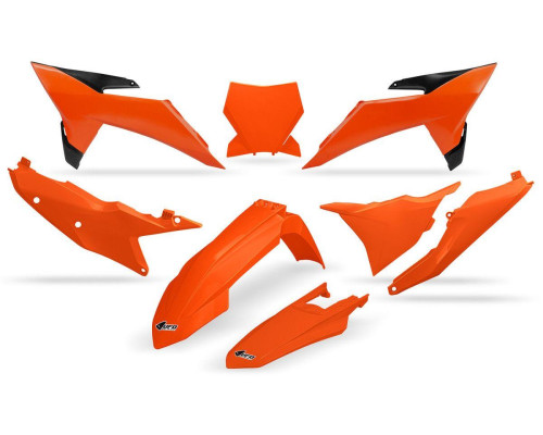 Пластикові кріплення UFO KTM SX 125/150/250/300 '25 SXF 250/350/450 '25, помаранчеві, оригінальні