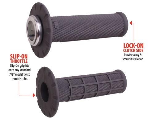 ODI Off Road Half Waffle Universal Lock-On Shifters Ручки Сірий