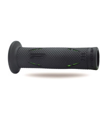 Progrip PG718 Ручки для мотоцикла Двокомпонентні 22+25 мм Довжина 122 мм Чорно-зелені