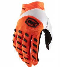 Рукавички 100 PERCENT Airmatic Cross/Enduro, fluorescent orange/білий/чорний, розмір L