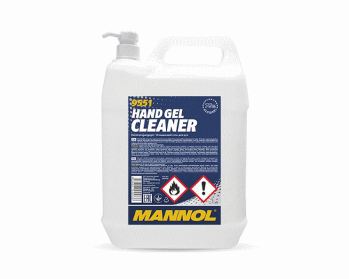 MANNOL Hand Gel Cleaner засіб для миття рук 5 л прозорий
