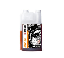 IPONE Self Oil 2T масло напівсинтетичне для суміші 1L полуниця з дозатором