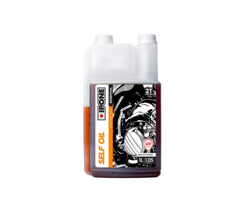 IPONE Self Oil 2T масло напівсинтетичне для суміші 1L полуниця з дозатором