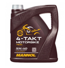 MANNOL 4T Motorbike Engine synthetic Ester Technology 5W40 4L JASO MA/MA2 7814 20