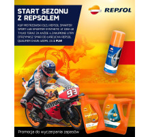 Моторна олива Repsol Smarter Synthetic 4T синтетична олива 10W40 1L MA2 + масло Repsol Qualifier Chain для оливи 400мл 1 шт.