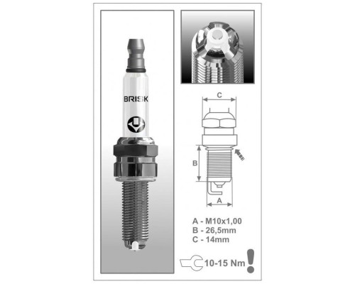Паливний бак BRISK Premium COR10LGS для KTM SXF/EXCF 250/450 '14-'22, Husqvarna FC/FE '14-'22, GasGas EC/EX '21-'22, OEM, сріблястий