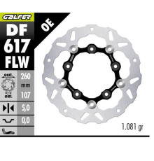 Galfer Shield Гальмівний диск задній KTM 890SMT 2023-2025 Wave Floating 260x107x5 мм