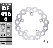 Galfer Cubiq Фіксований кузовний диск 220x105x5 мм для Yamaha YZF-R6 '03-'23, YZF-R1 '04-'23, MT-10 '16- чорний