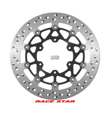 NG, ГАЛЬМІВНИЙ ДИСК ПЕРЕДНІ Race Star Premium, гальмівний диск, покращене охолодження, 320x102x5 мм, алюмінієвий центр, Suzuki GSX-R 1000 '17-'22, сріблястий