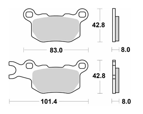 SBS KH685 galley wheels Off-Road Sinter задні праві Can-Am Defender/Traxter 800 '17-'23, 976 '17-'23 wheels