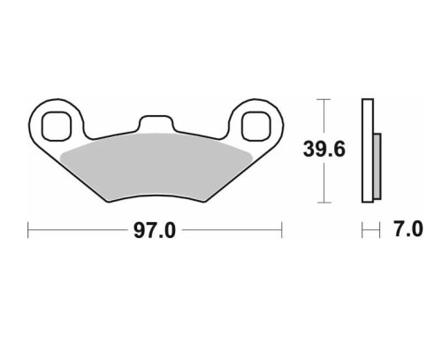SBS KH159 Колодки гальмівні Off-Road Sinter Золотий для ATV Polaris Trail Boss Sportsman Magnum Big Boss