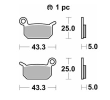 SBS KH325 Galley wheels Off-Road Racing Sinter Золотий KTM SXE-5 Electric 19- SX 50 09- SX 65 04-08 Husqvarna EE-5 19- CR 50 06- SM 50 10- TC 50 17- Перед/Зад