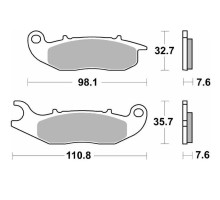 SBS KH465 Galley wheels Off-Road Sinter передні золоті для AJP PR3/PR4/PR5 '13-, Derbi Terra/CiЗАДНІCross 125 '08-'16, Honda CRF 250L/M/R '13-, Piaggio LiberЗАДНІMedley 125/150 '16-, Rieju 125 Marathon Pro'