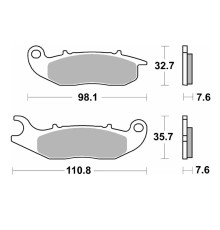 SBS KH465 Galley wheels Off-Road Sinter передні золоті для AJP PR3/PR4/PR5 '13-, Derbi Terra/CiЗАДНІCross 125 '08-'16, Honda CRF 250L/M/R '13-, Piaggio LiberЗАДНІMedley 125/150 '16-, Rieju 125 Marathon Pro'