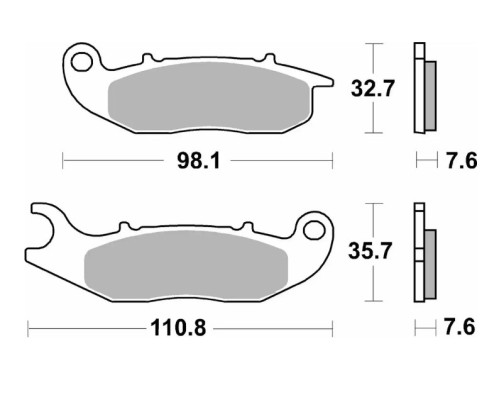 SBS KH465 Galley wheels Off-Road Sinter передні золоті для AJP PR3/PR4/PR5 '13-, Derbi Terra/CiЗАДНІCross 125 '08-'16, Honda CRF 250L/M/R '13-, Piaggio LiberЗАДНІMedley 125/150 '16-, Rieju 125 Marathon Pro'