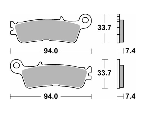 Колеса камбуза SBS KH755 Off-Road Racing Sinter золотий Fantic XX 125, XEF/XXF 250/450, XEX 250 '22-, Yamaha YZ 250 '22-, WR/YZ 250F/450F '21-, YZ 450FX '21-