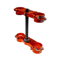 XTRIG ROCS Tech трійні затискачі для передньої підвіски KTM SX 85/Husqvarna TC 85/Gas Gas MC 85 Offset 14mm orange