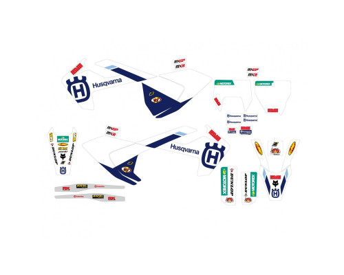 Blackbird Nail Set Husqvarna FC/TC 2016-2018 TE/FE 2017-2019 Replica Factory Husqvarna синій/жовтий