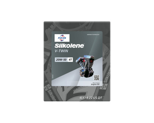 Моторна олива Silkolene V-Twin 20W-50 4л чорна