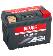 Акумулятор BS BSLI-08, акумулятор та акумулятор, LiFePO4 12.8V 5AH 64WH 300A 148x86x105 мм чорний