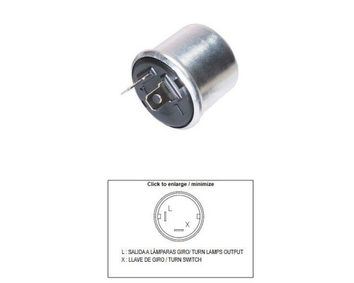 DZE, BREAKER, реле поворотів, універсальний 12V 2+2 21W, чорний