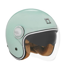 NOX PREMIUM KASK OTWARTY JET HERITAGE SOLID KOLOR MIĘTOWY ROZMIAR S
