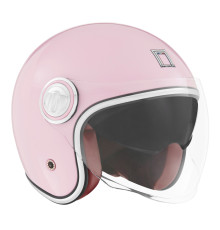 NOX PREMIUM KASK OTWARTY JET HERITAGE SOLID KOLOR RÓŻOWY PASTELOWY ROZMIAR L