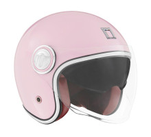 NOX PREMIUM KASK OTWARTY JET HERITAGE SOLID KOLOR RÓŻOWY PASTELOWY ROZMIAR S