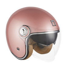 NOX PREMIUM KASK OTWARTY JET HERITAGE SOLID KOLOR RÓŻOWY/ZŁOTY ROZMIAR S