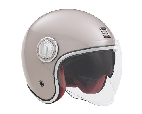 NOX PREMIUM KASK OTWARTY JET HERITAGE SOLID KOLOR SZAMPAŃSKI ROZMIAR S