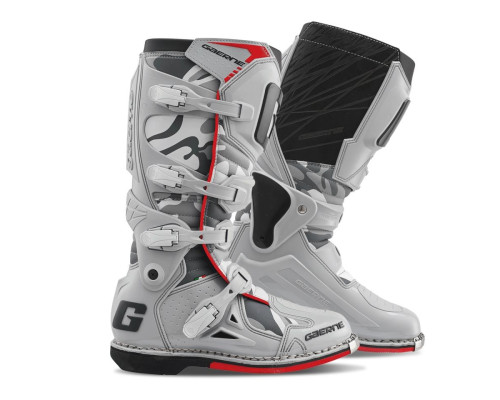 GAERNE Мотоботи CROSS/ENDURO FASTBACK ENDURANCE SNOW CAMO КОЛІР СІРИЙ/ЧОРНИЙ/ЧЕРВОНИЙ РОЗМІР 41
