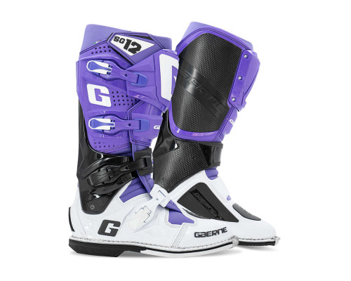 GAERNE Мотоботи CROSS/ENDURO MODEL SG-12 LIMITED EDITION (EDYCJA LIMITOWANA) BLACK/PURPLE/WHITE КОЛІР ЧОРНИЙ/ФІОЛЕТОВИЙ БІЛИЙ РОЗМІР 48