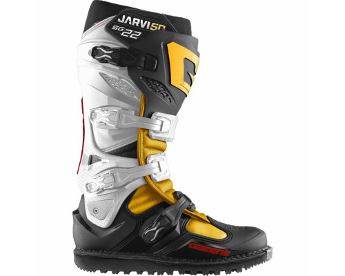 GAERNE Мотоботи CROSS/ENDURO MODEL SG-22 LIMITED EDITION JARVIS 50TH ANNIVERSARY КОЛІР ЧОРНИЙ/БІЛИЙ/ЗАДНІЙ РОЗМІР 46