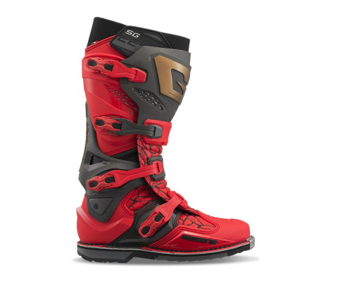 GAERNE Мотоботи CROSS/ENDURO MODEL SG-22 MAGMA MJK LIMITED EDITION КОЛІР ЧЕРВОНИЙ/ЧОРНИЙ/КОРИЧНЕВИЙ РОЗМІР 47