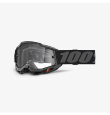 100 PERCENT Ocular ACCURI 2 BLACK/GREY- CLEAR LENS- КОЛІР ЧОРНИЙ/СІРИЙ TRANSPARENT GLASS