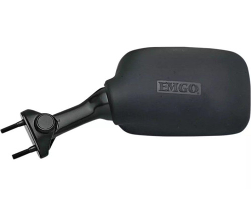 EMGO 2025/02 ДЗЕРКАЛО KAWASAKI GPZ 500 '94-'09, ZX-6R '95-'97, ZXR 750 '92-'03 LEWE (OEM: 56001-1376) КОЛІР ЧОРНИЙ (WZ?R ORYGINA?U) (HOMOLOGACJA)