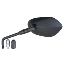 EMGO 2025/02 ДЗЕРКАЛО SUZUKI SFV 650 GLADIUS '14-'15, GSX-S 1000 '16-'18, SV 650 '17-'20 LEWE (OEM: 56600-08J11) КОЛІР ЧОРНИЙ (WZ?R ORYGINA?U) (HOMOLOGACJA)